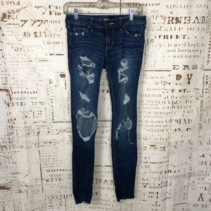 Hollister Super Skinny Distressed Jeans